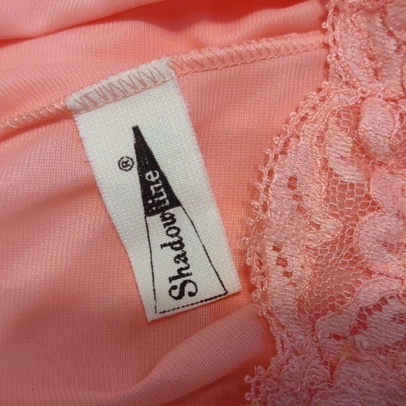 Vintage Shadowline Peignoir Set Peachy Pink Size Medium - Picture 13 of 13